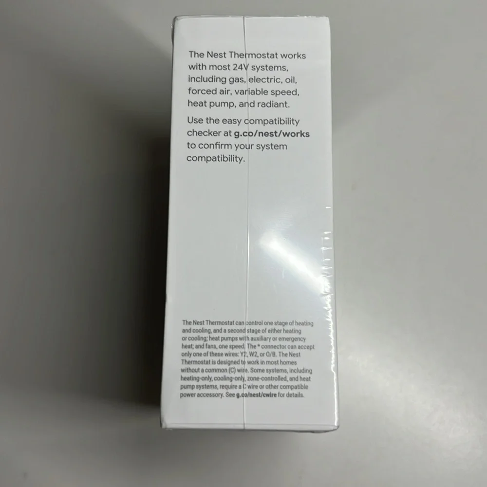 Google Nest Smart Thermostat G4CVN new sealed Box